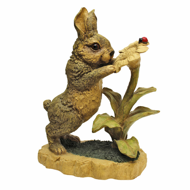 Design Toscano Flower Friends, Garden Rabbit Statue & Reviews Wayfair